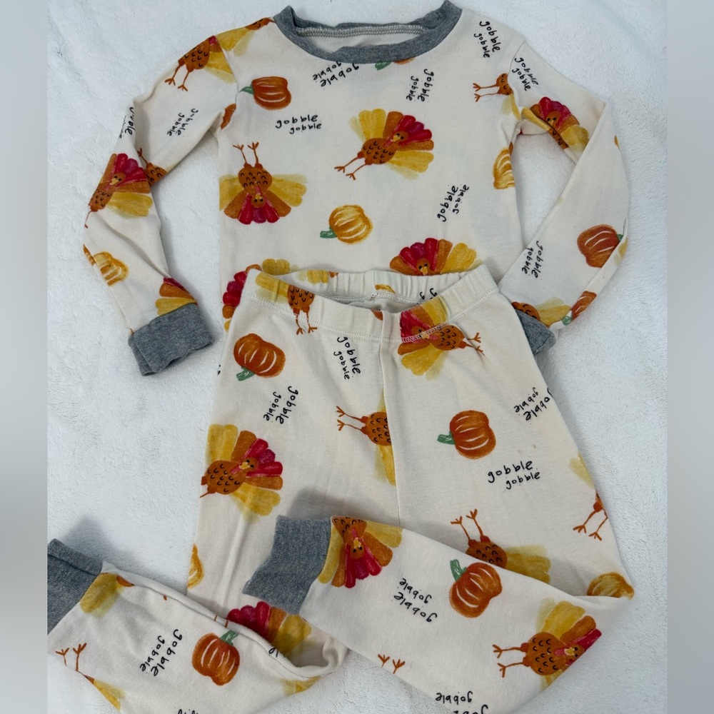 Burtsbees baby Thanksgiving pajamas